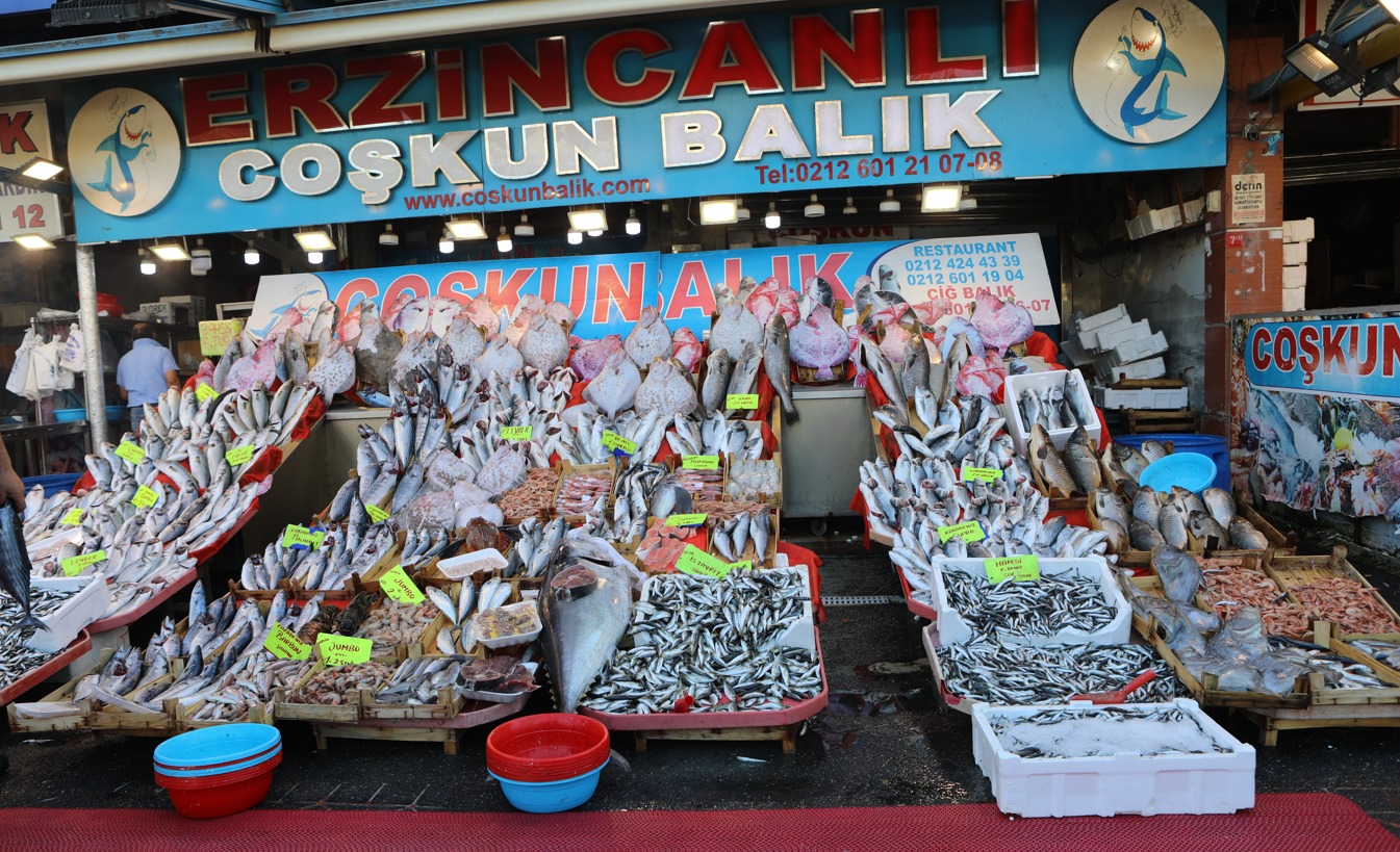Erzincanlı Coşkun Balık cephe ve balık tezgahı